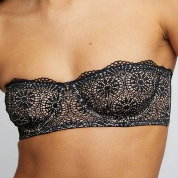 Free People Starla Underwire Multiway Bra Black 32C - Picture 1 of 16